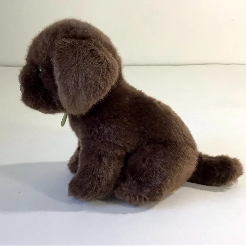 Aurora Miyoni Tots Puppy Dog Plush Chocolate Labrador Realistic Stuffed Animal